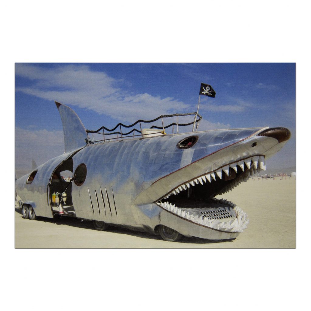 Shark-Art-Car-Postcard-by-