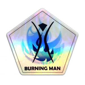 Burning Man, 2022 Holographic Sticker