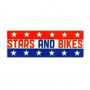 Stars and Bikes Sticker 2