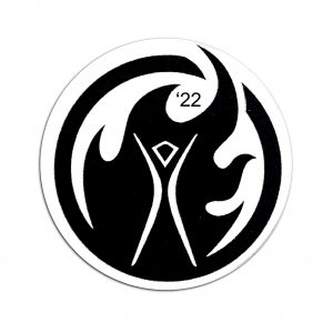 Man Effigy and Flame, 2022 Sticker