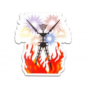 Man Burn with Fireworks 3