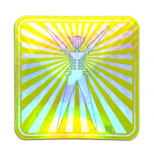 Sunburst Man, Sticker 2 Holographic
