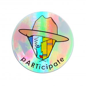 pARTicipate Holographic Sticker