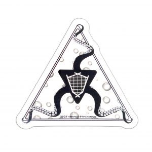 Octopus Man, White Sticker