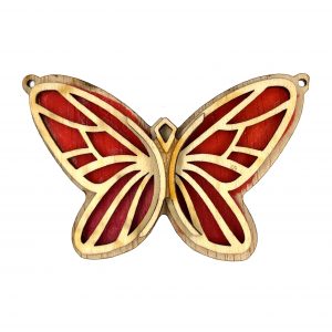 Butterfly Man Effigy layered wood