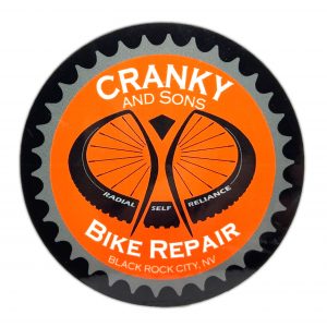 Cranky and Sons, Bike Repair, Sticker
