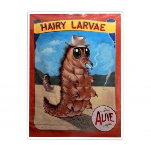 HAIRY LARVAE, Sticker