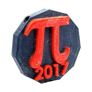 Math Camp, Phi, 2017 3D Printed Pendant