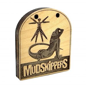 MudSkippers 1- 2016 Pendant in Wood