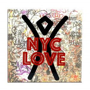 NYC Love, Man Effigy and Graffiti, Sticker