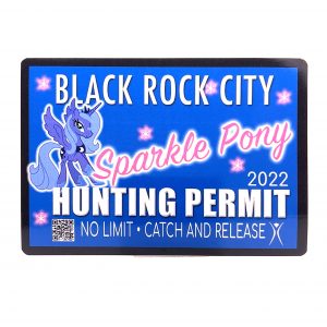 Sparkle Pony Hunting Permit, 2022 Sticker