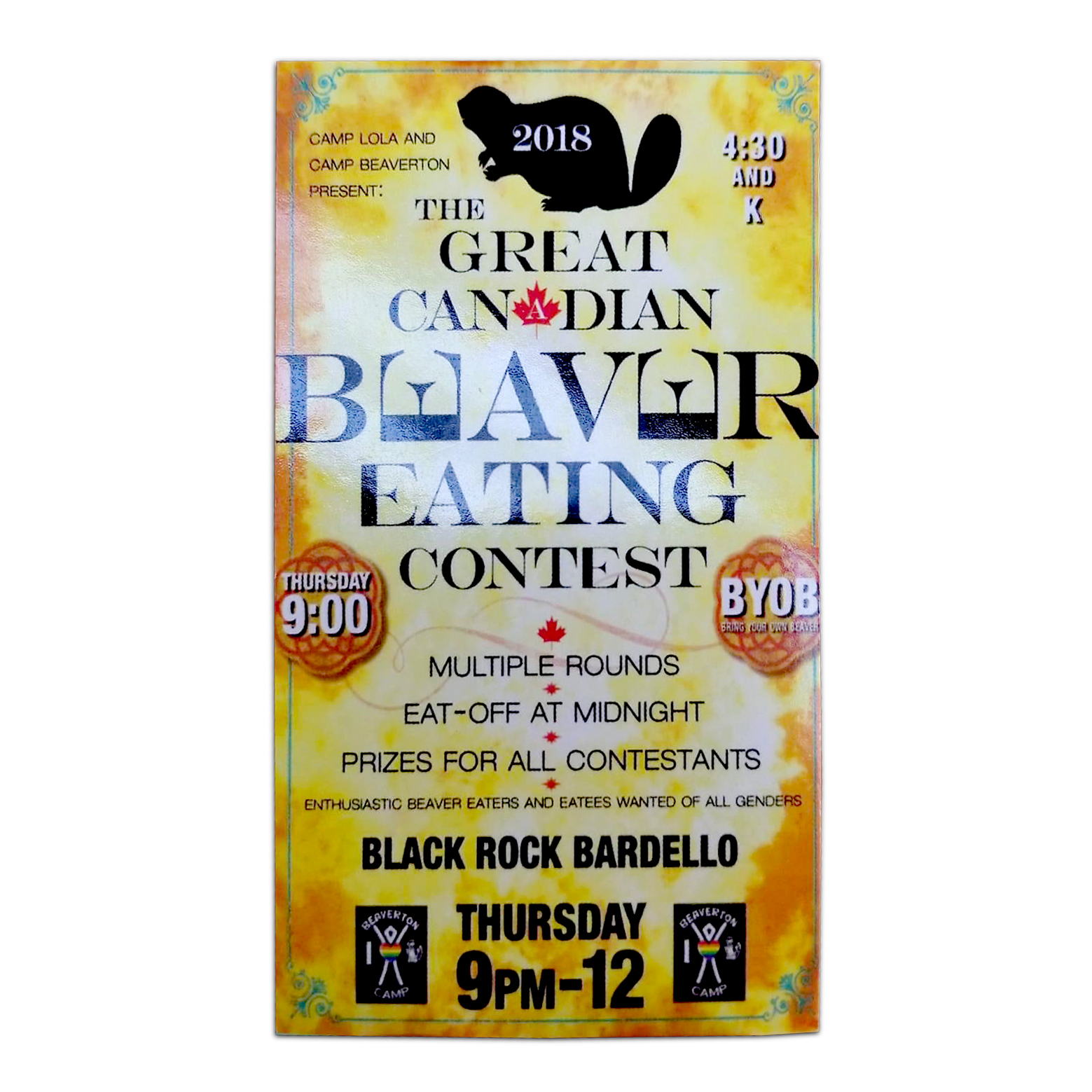 The Great Canadian Beaver Eating Contest – Playa Makers