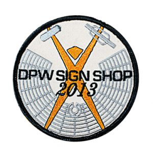 DPW Sign Shop, 2013 Patch