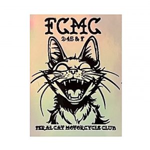 Feral Cat Motorcycle Club, 2024 Sticker- Lady Bee Collection Late 2024- TEMP