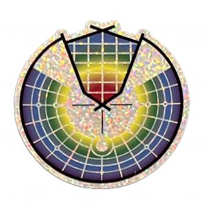 Man Effigy, BRC- 2024 Holographic Sticker, Lady Bee collection, Christine Kristen- TEMP