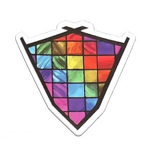Stain Glass Man Effigy Sticker
