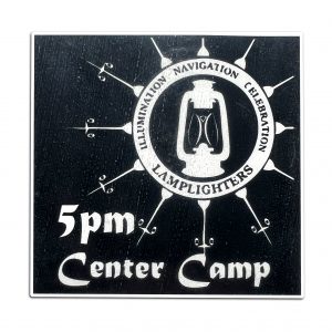 Lamplighters 5PM Center Camp, Sticker
