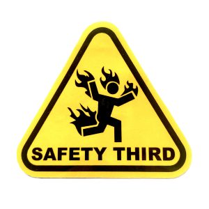 Safety Third, Man On fire, 2025 Sticker