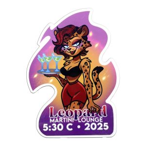 Leopard Martini-Lounge, 2025 Sticker