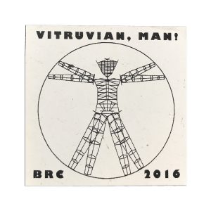 Vitruvian Man Sticker